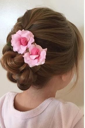 Soft Braid with Real Flowers